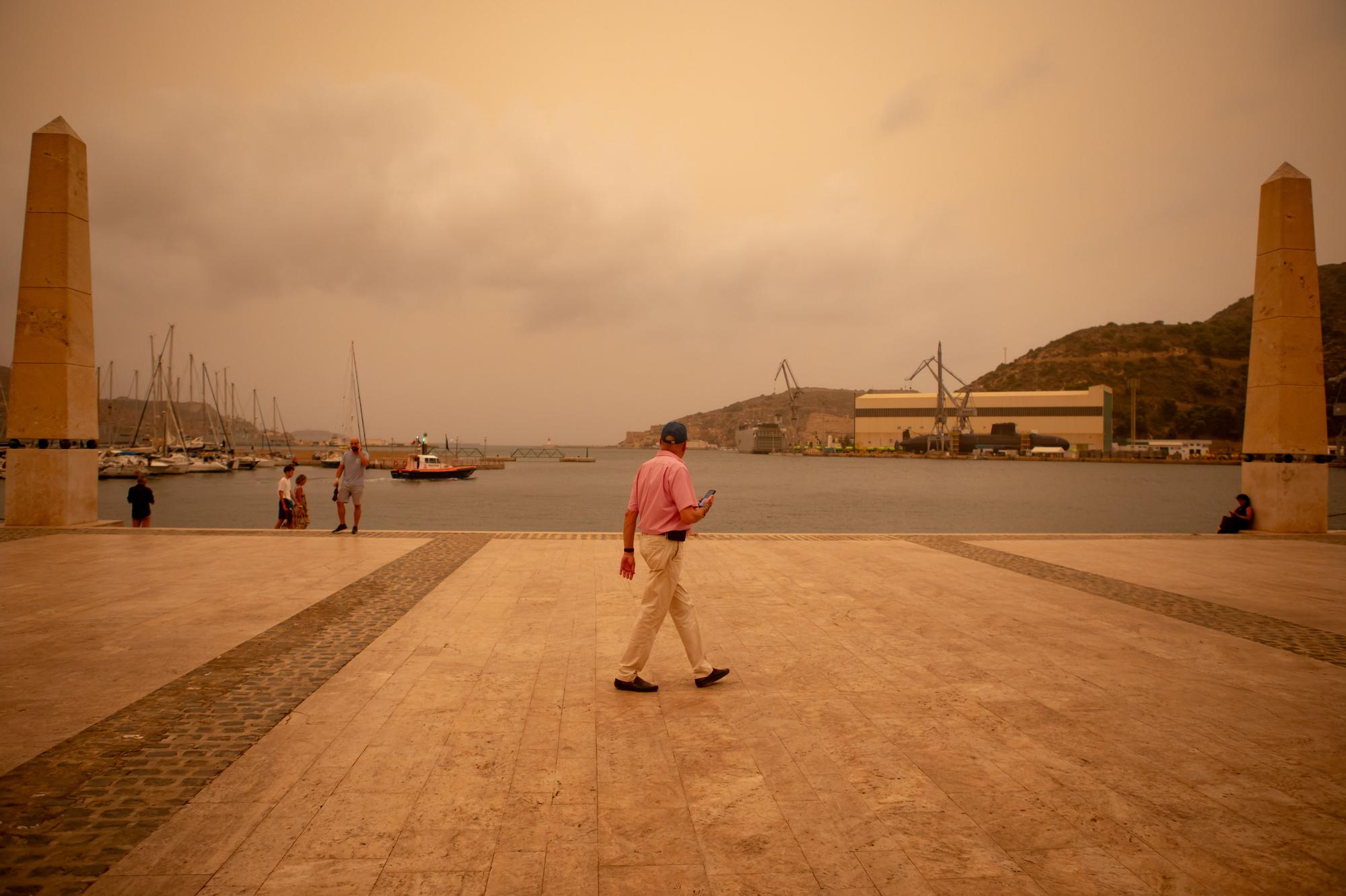Cartagena asolada por la calima