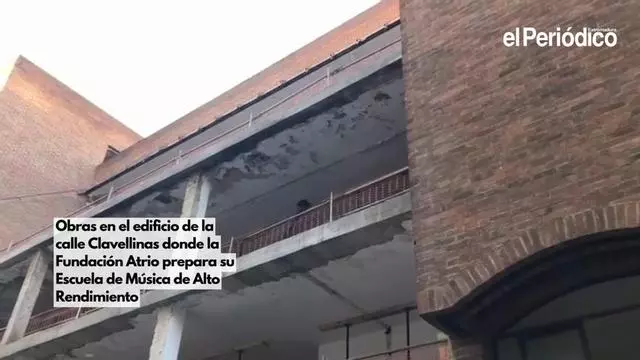 Vídeo | Avanzan las obras en el edificio de la calle Clavellinas en Cáceres