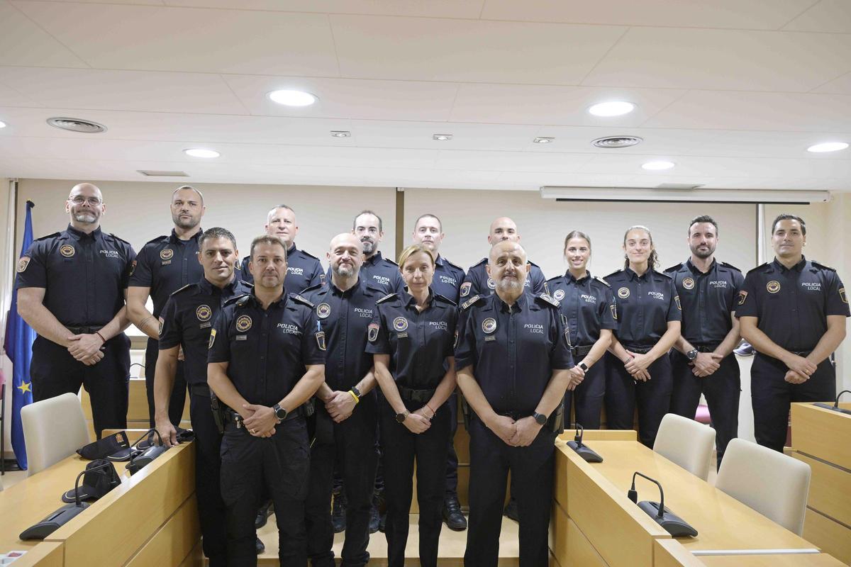 Los nuevos agentes que se han incorporado a la plantilla.