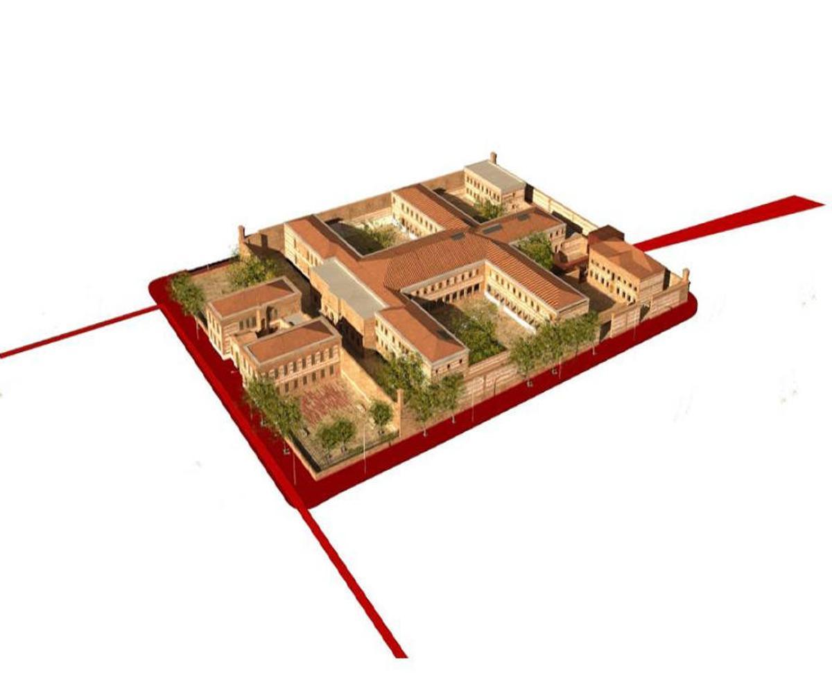 Dsitribución de la antigua prisión de Málaga