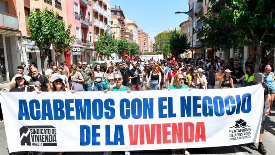 Protesta por la vivienda en Murcia