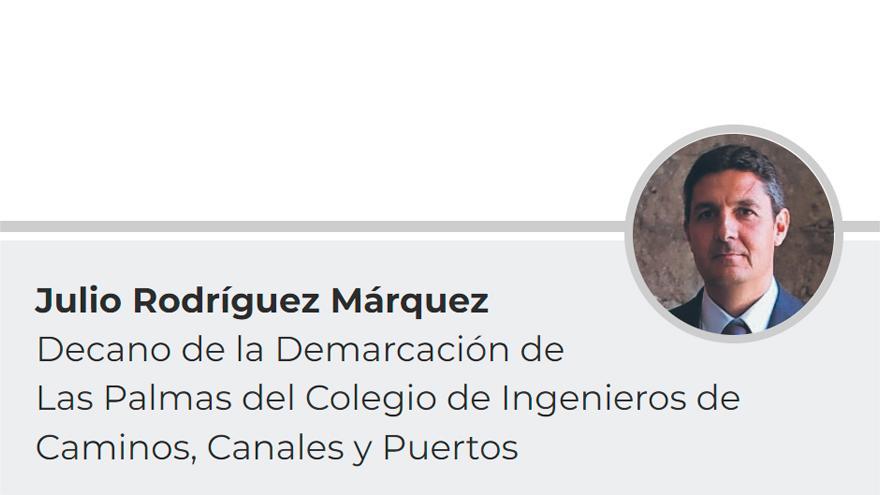 Julio Rodríguez Márquez, Decano de la Demarcación de Las Palmas del Colegio de Ingenieros de Caminos, Canales y Puertos