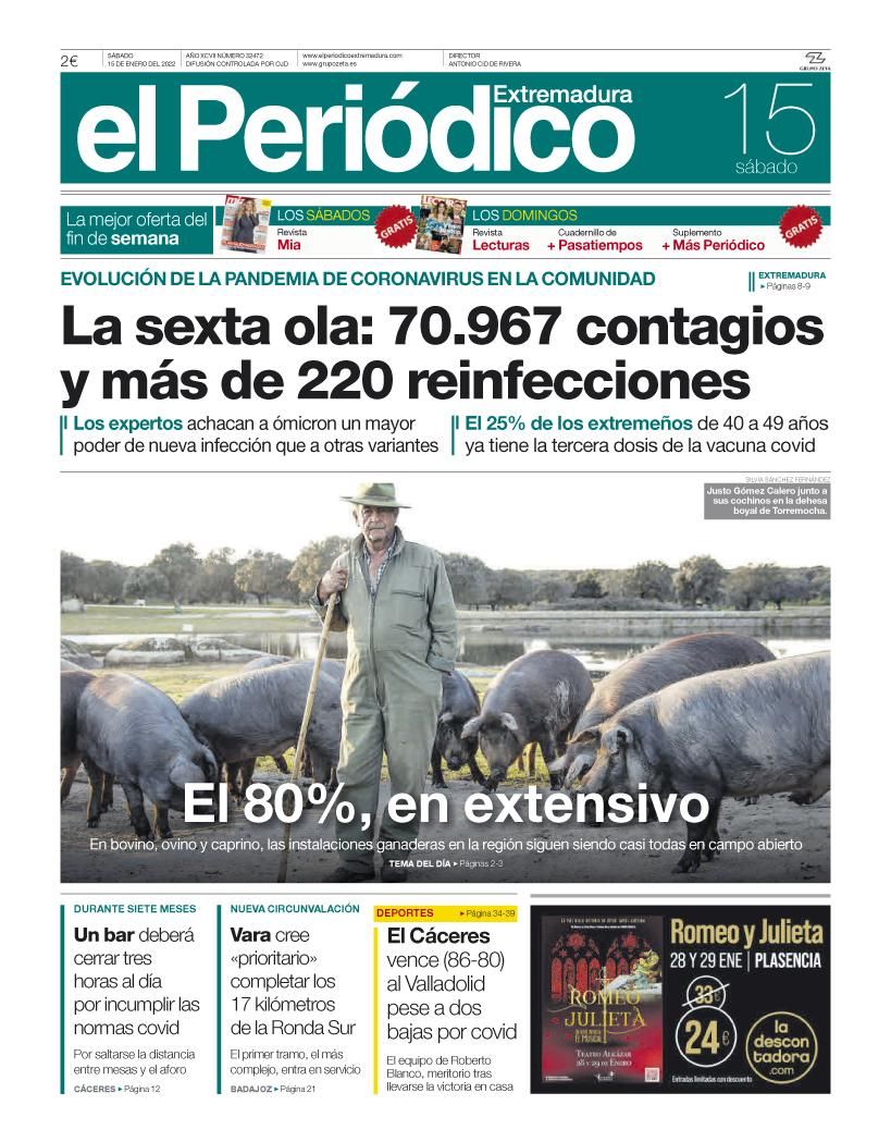 Consulta la portada correspondiente al día 15 de enero del 2022