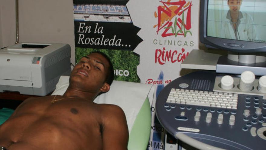 José Rondón, en las pruebas médicas.