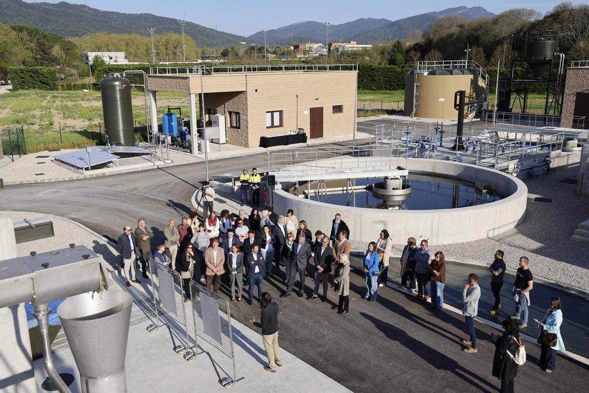 Sant Gregori. Depuradora EDAR. La consellera Silvia Paneque inaugura la nova planta depuradora.