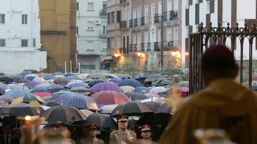 Aviso amarillo en Málaga durante la Misa del Alba del Cautivo