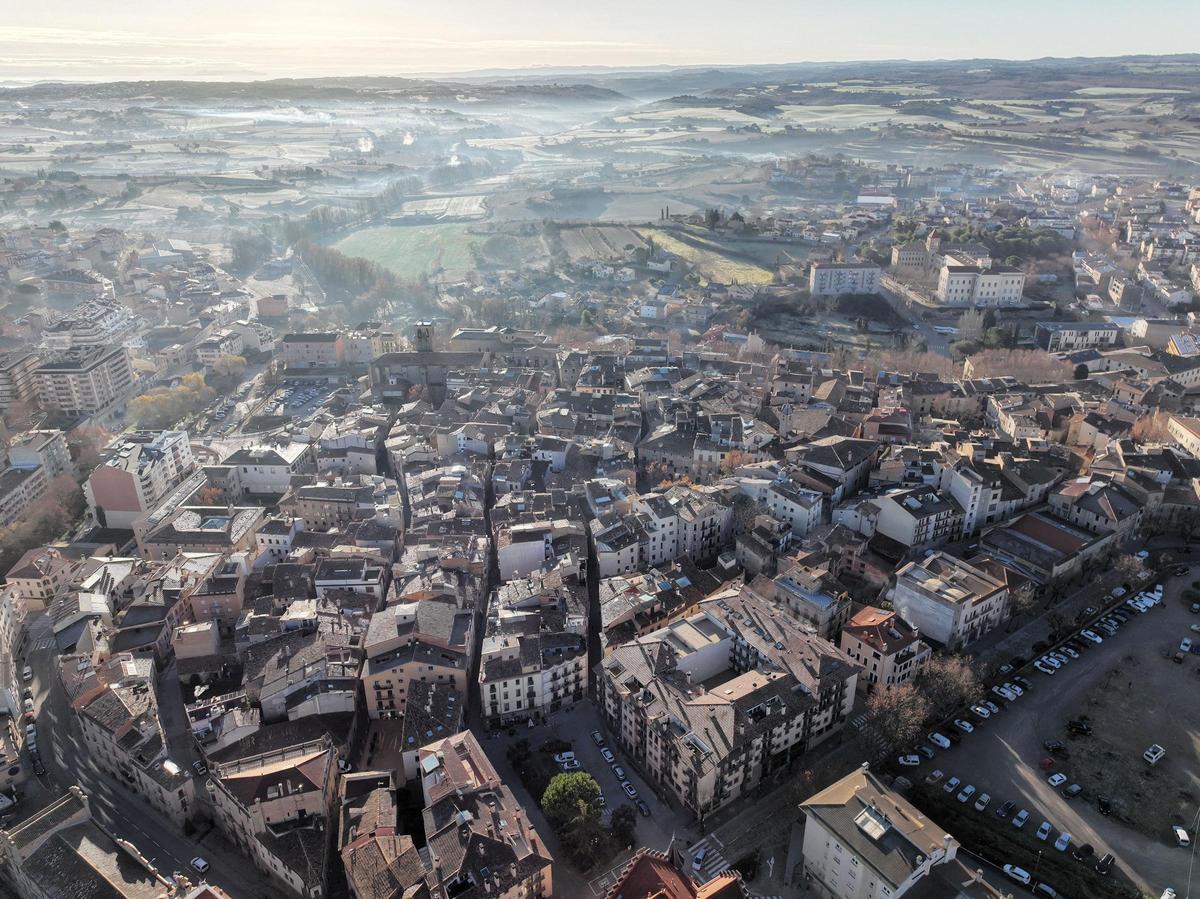 Solsona a vista de dron