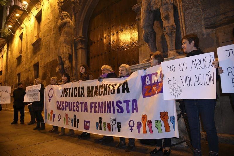 Manifestación en Zaragoza contra el veredicto del TSJN a 'La manada'