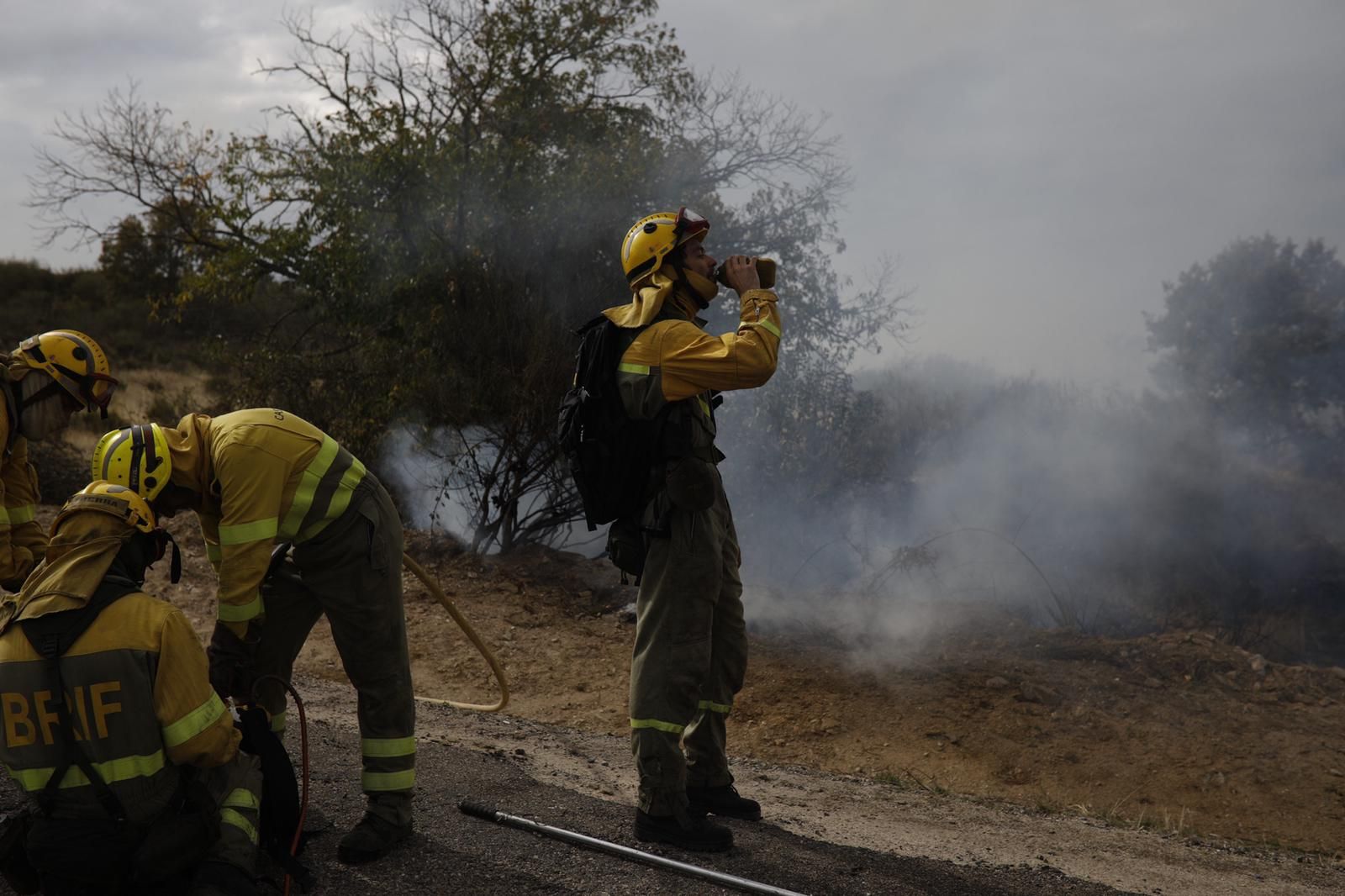 GALERÍA | Las imágenes del incendio de Carbajosa de Alba, en Zamora