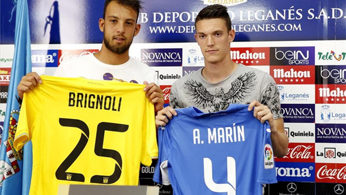 El Leganés presentó a Brignoli y Adrián Marín