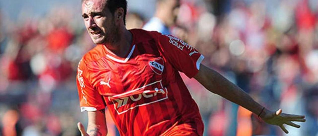 Federico Mancuello, durante uno de los partidos celebrados esta temporada con Independiente de Avellaneda.