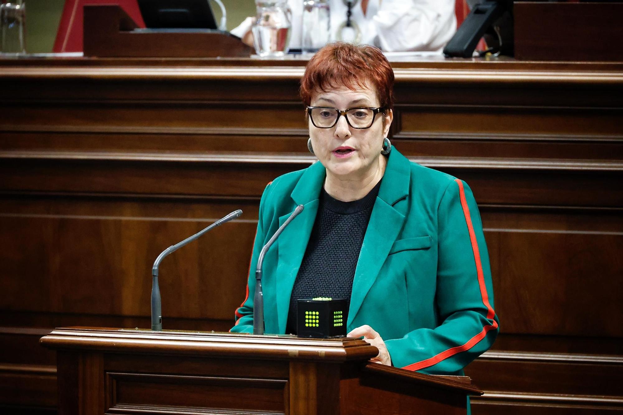 Pleno del Parlamento de Canarias, este miércoles