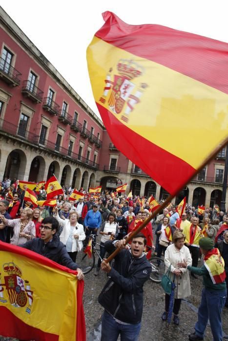 Manifestación en Gijón por la unidad de España