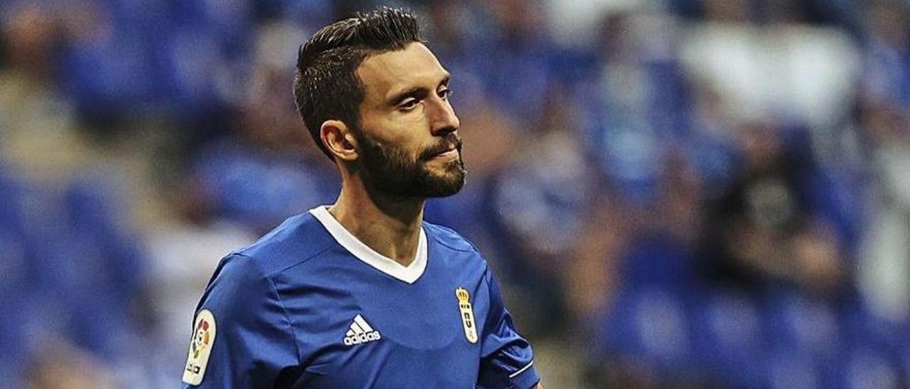 Borja Bastón, delantero del Real Oviedo y exfutbolista del Málaga CF.