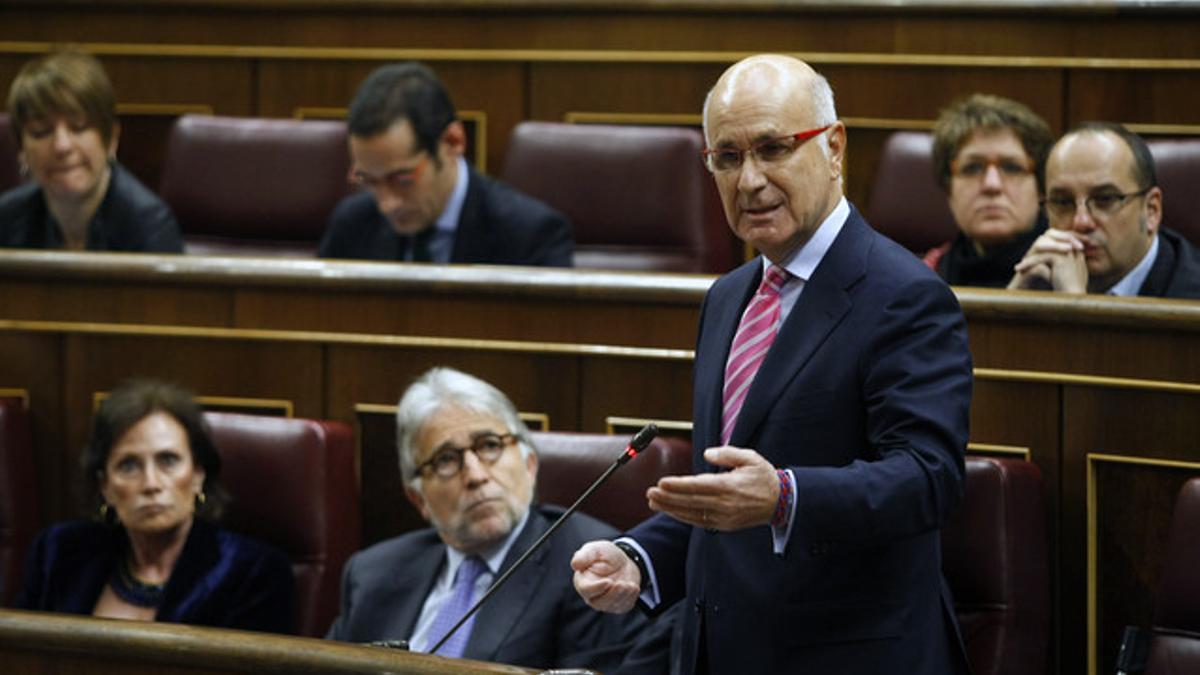 Josep Antoni Duran Lleida, el miércoles, en la sesión de control del Congreso.