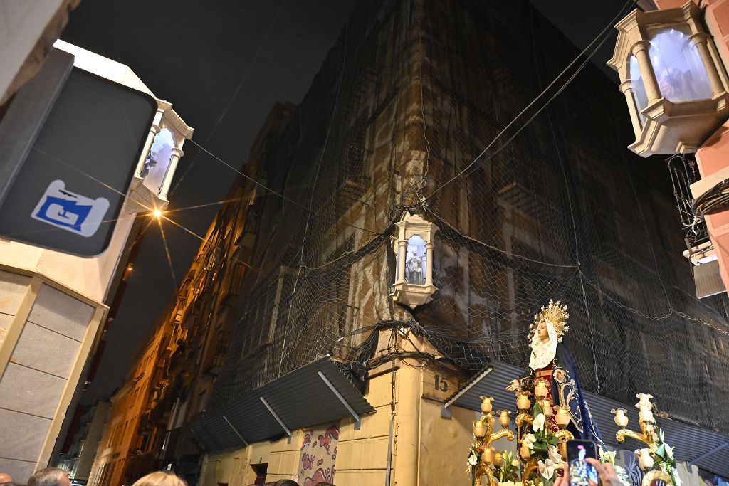 La Cofradía California procesiona con el Cristo del Prendimiento y la Virgen del Primer Dolor