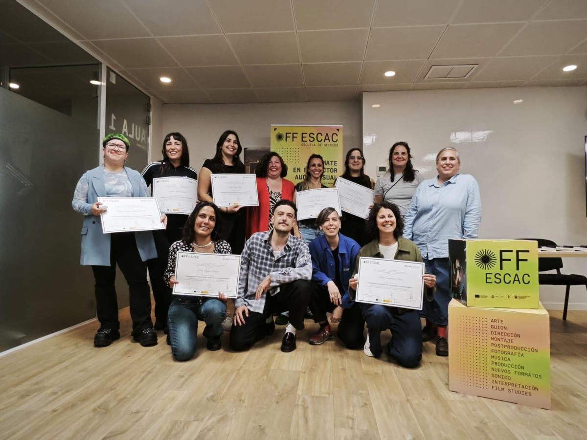 Algunas de las alumnas de la primera edición de la formación en coordinación de intimidad de la ESCAC