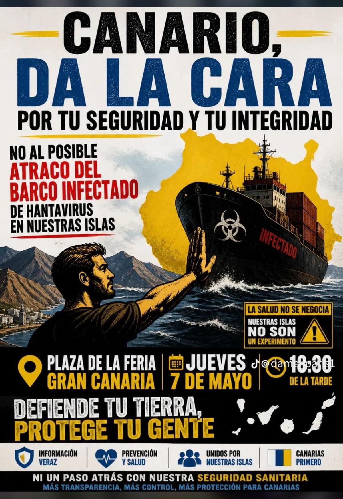 Cartel de la manifestación