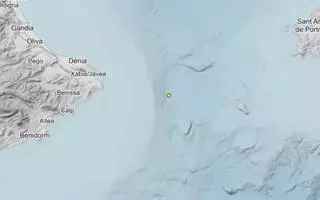 Sisme d’1,8 graus en el litoral de la Marina Alta enfront de Xàbia, Benitatxell i Moraira