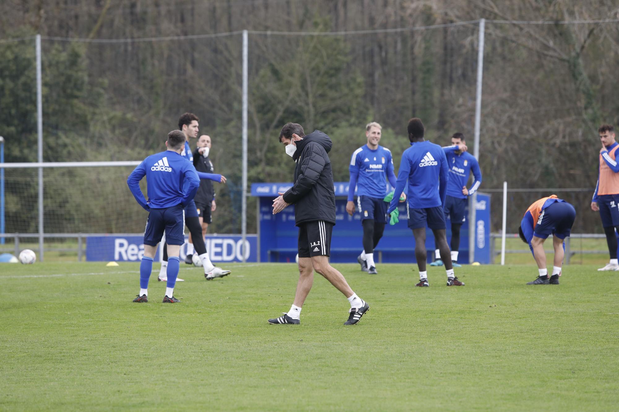 El entrenamiento del Oviedo