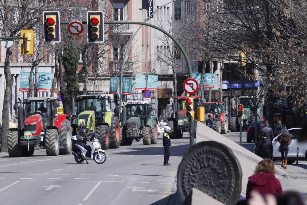 Tractorada a Girona per reclamar millores en la PAC