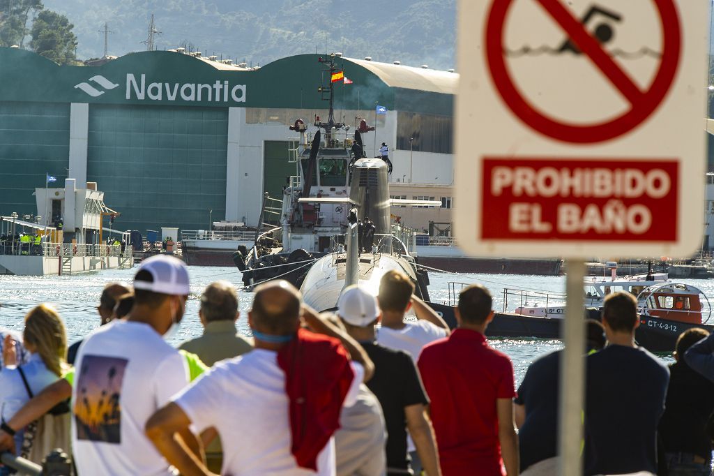 La dotación del S-81 Isaac Peral culmina la puesta a flote industrial del submarino