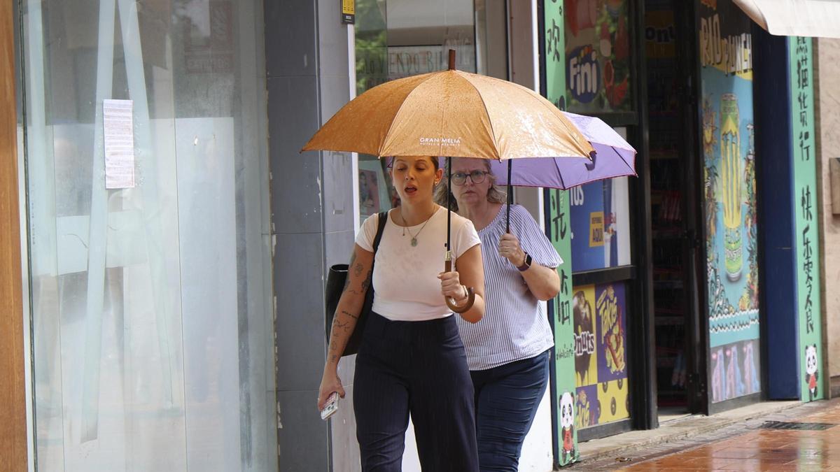 Lluvia en Murcia, en una imagen de archivo