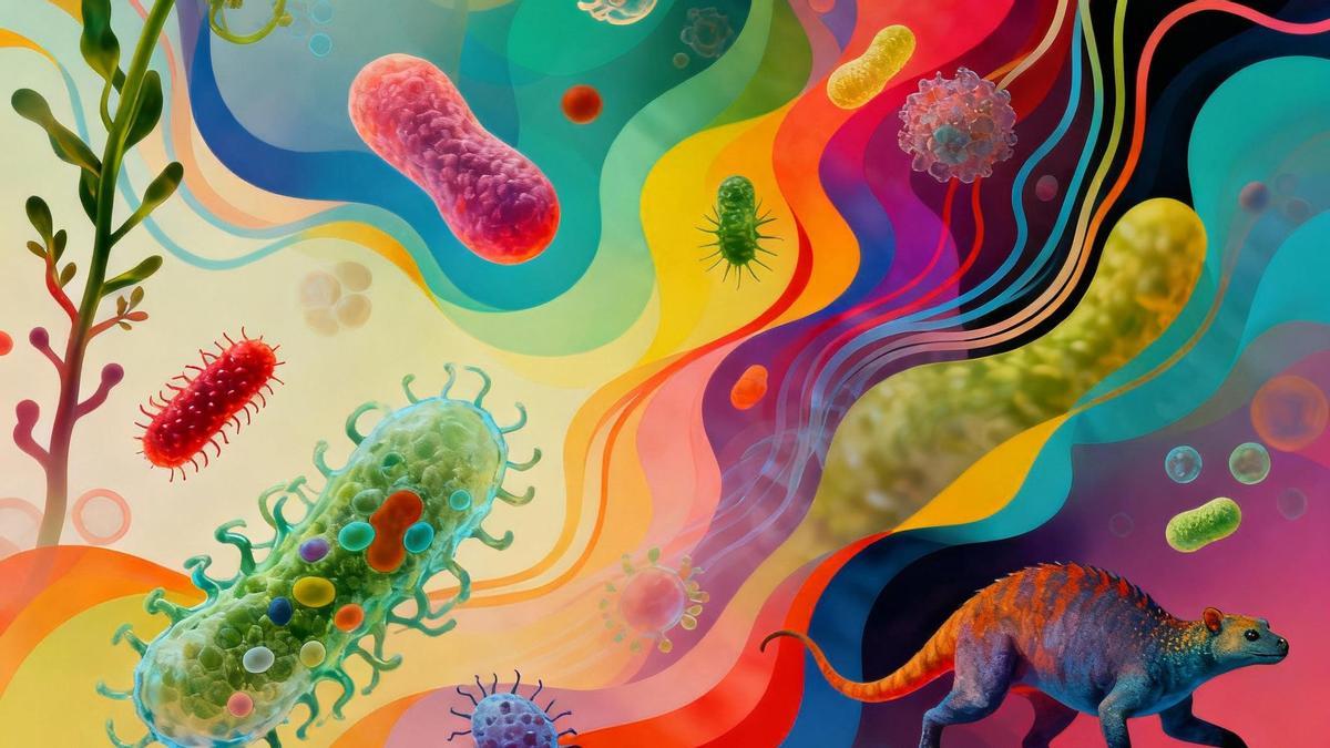 Evolución con agencia: la vida, desde bacterias hasta animales y plantas, interactúa y toma el control de su destino evolutivo.