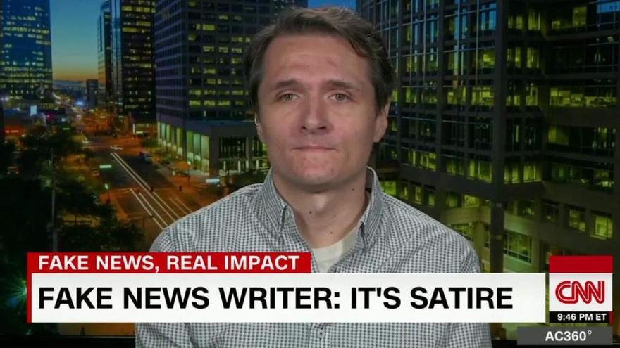 Paul Horner, durante una intervención en la CNN