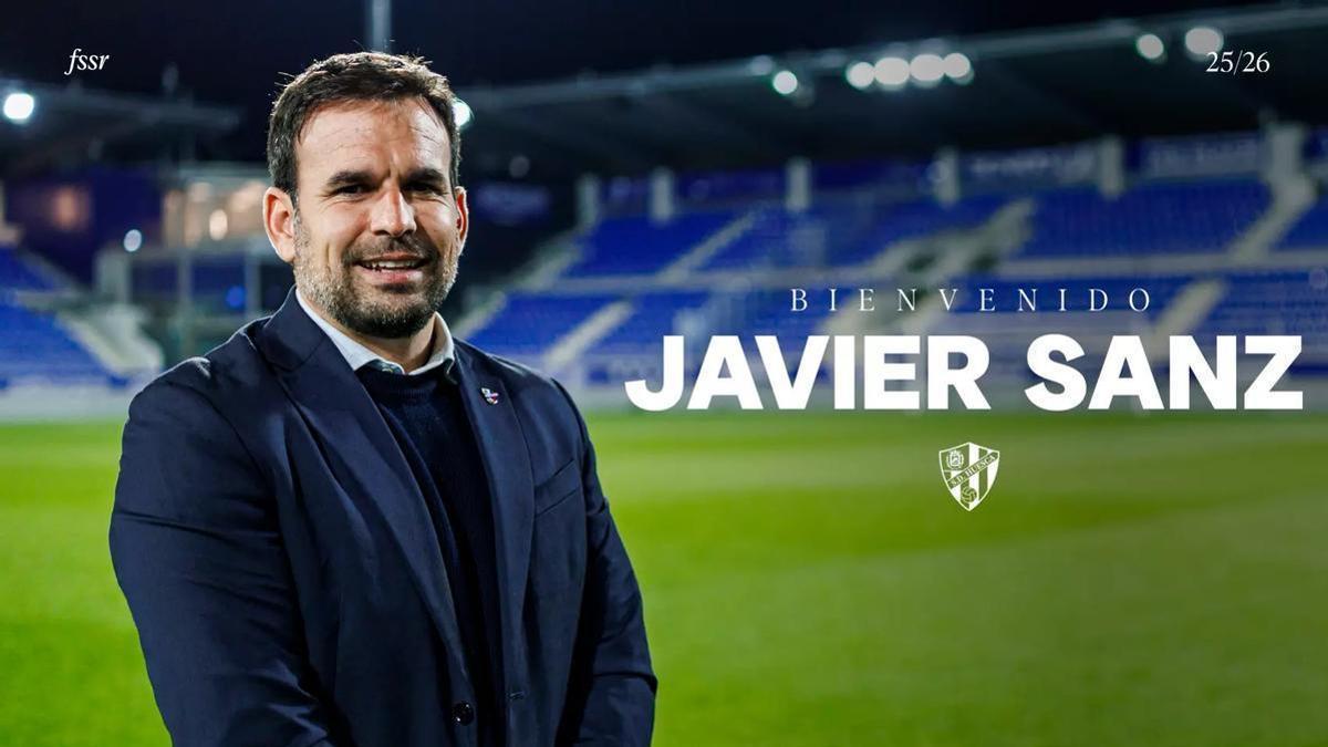Imagen con la que la SD Huesca ha dado la bienvenida a Javier Sanz de Arce.