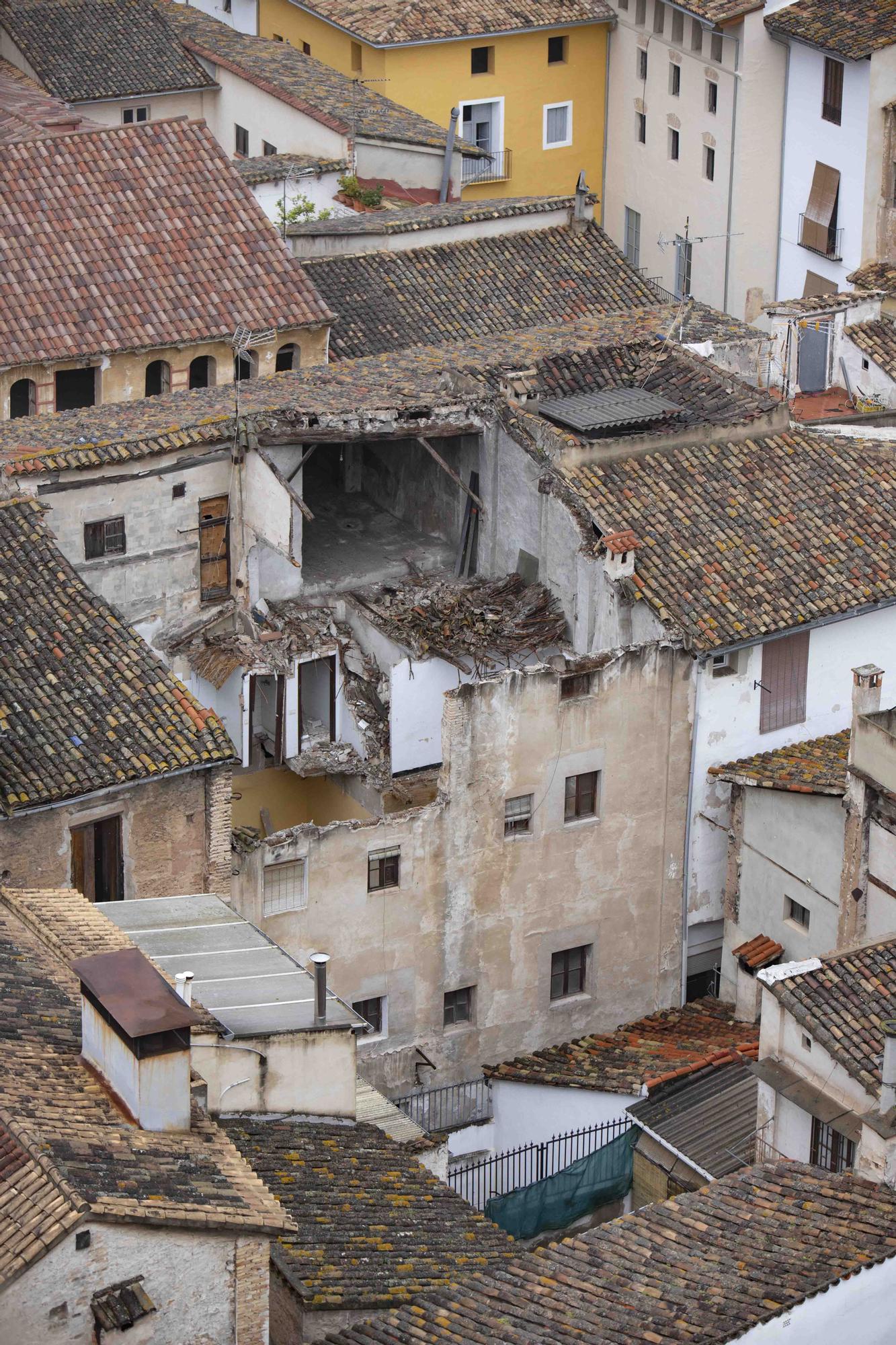 La casa del "Margallonero", un inmueble emblemático de Xàtiva en riesgo de derrumbe