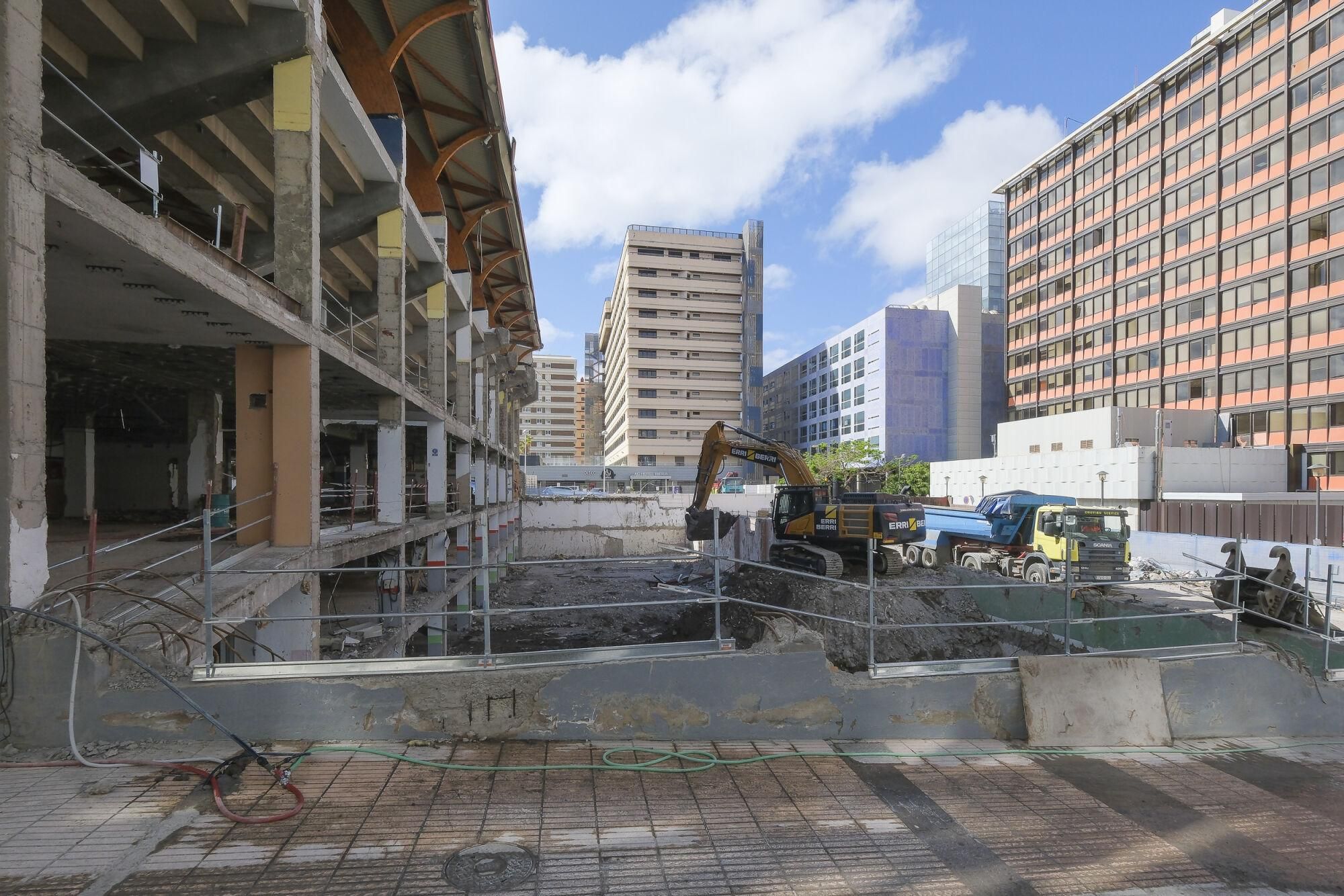 Estado de las obras de demolición del Centro Insular de Deportes