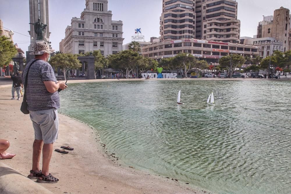 Barcos en Plaza de España