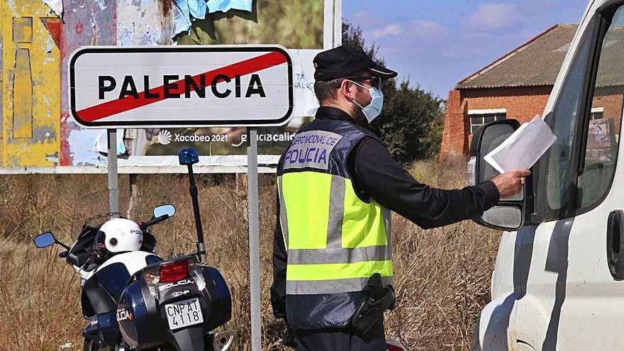 Controles a la salida de Palencia.