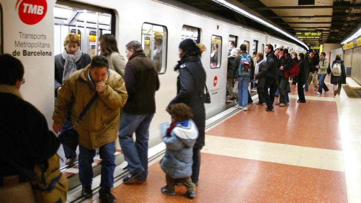 Fotografía del metro de Barcelona