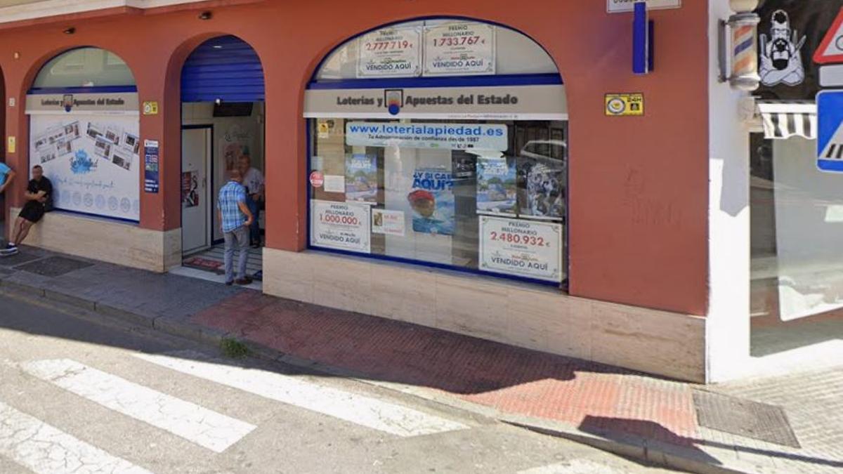 La Piedad, administración número 35 donde se ha sellado el boleto del Euromillón ganador.