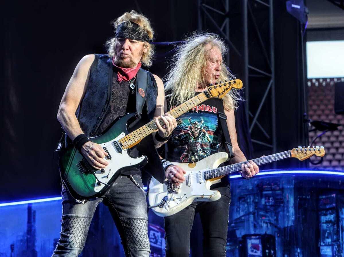 Un momento del concierto de Iron Maiden en Murcia