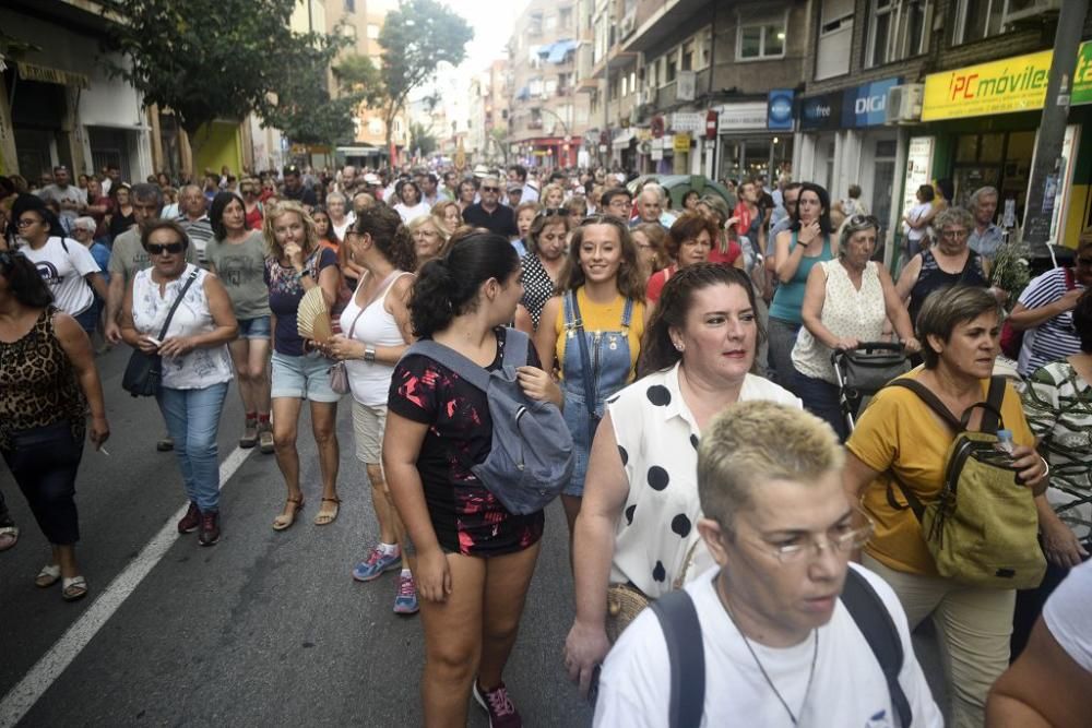 La Fuensanta baja en romería hasta la Catedral