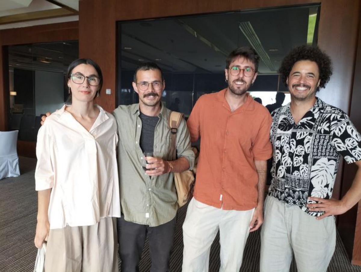 Irene Clavijo, Toni Vich, Joan Adrover y Jonás Calvo.