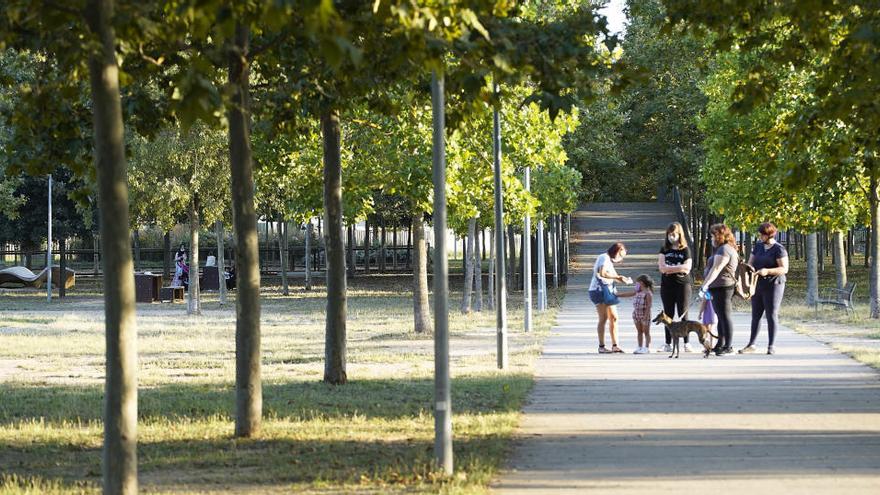 Un parc infantil, a la ciutat de Girona