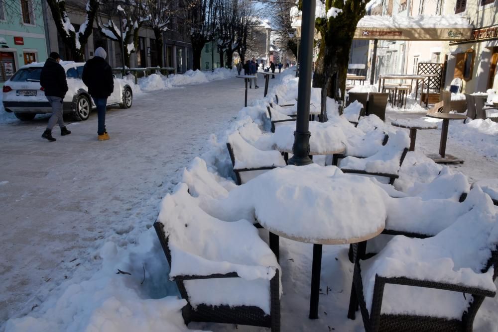 Cold wave across Montenegro