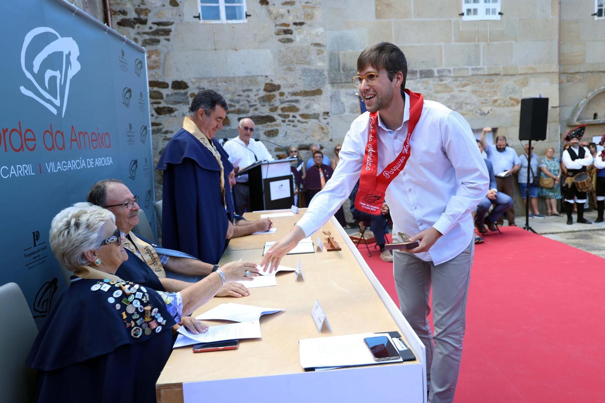 Un momento del XVII Capítulo da Orde da Ameixa de Carril.