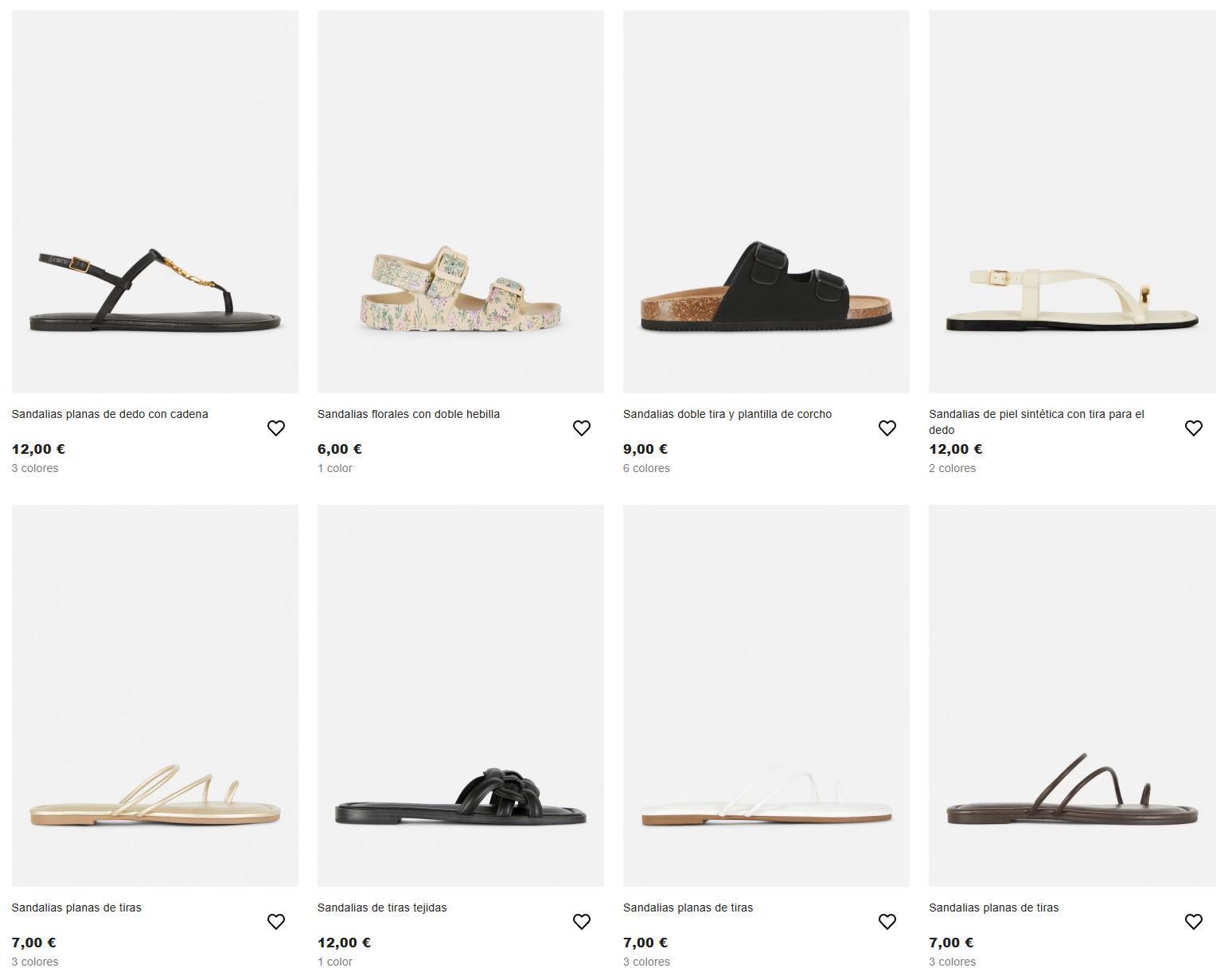 Sandalias en Primark.
