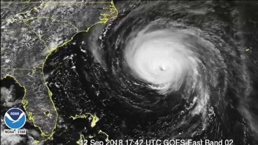 Falta 1 día para la llegada del huracán Florence que amenaza a 5 estados de EEUU