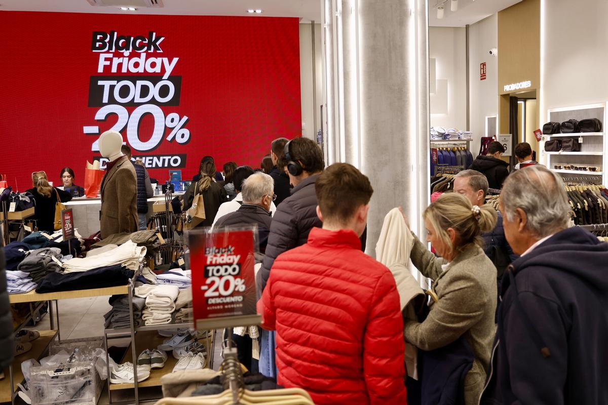 Black Friday ofertas tiendas compras bolsas