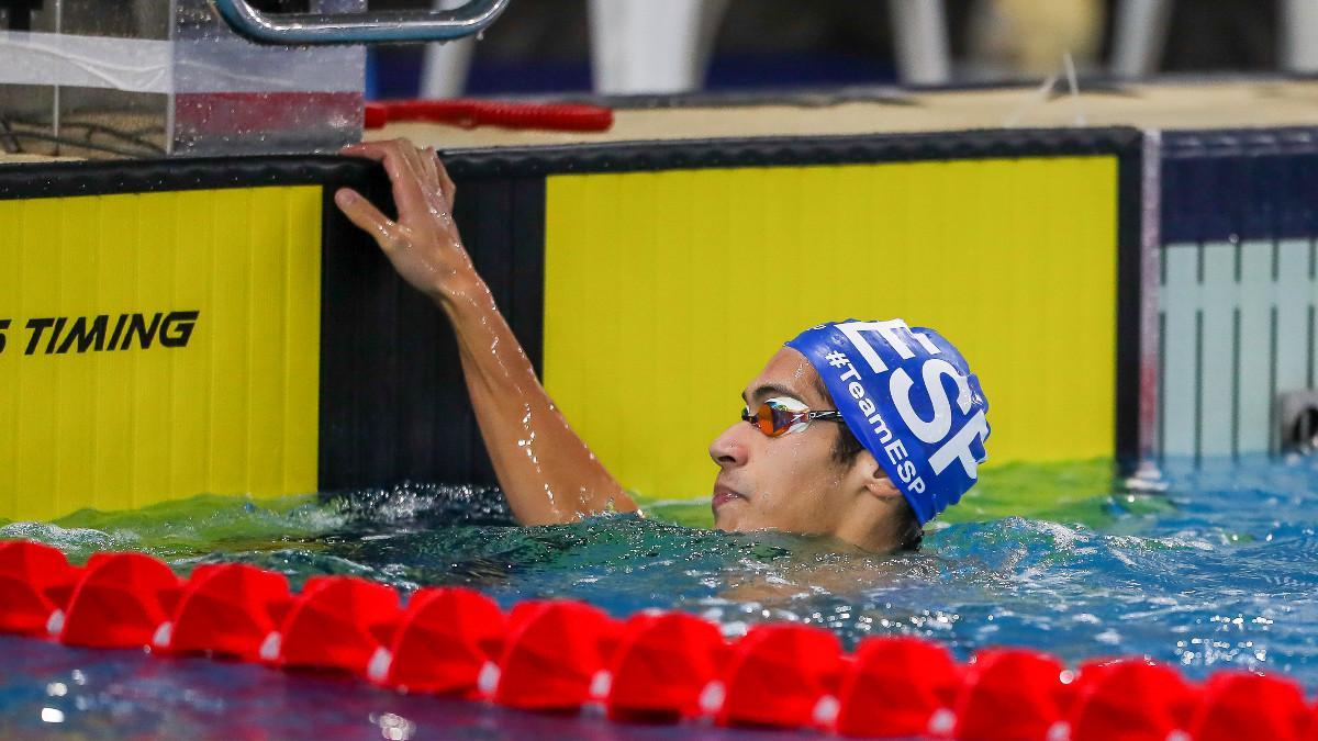 Hugo González tras finalizar una de sus pruebas