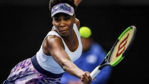Venus Williams jugando en el torneo australiano, en Melbourne, el pasado mes de enero.