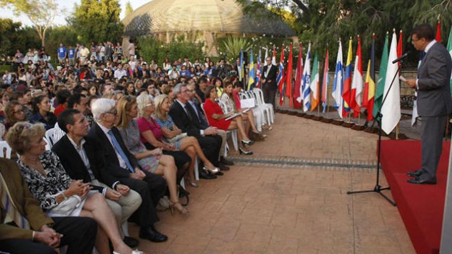 La rectora recibe a los nuevos alumnos Erasmus