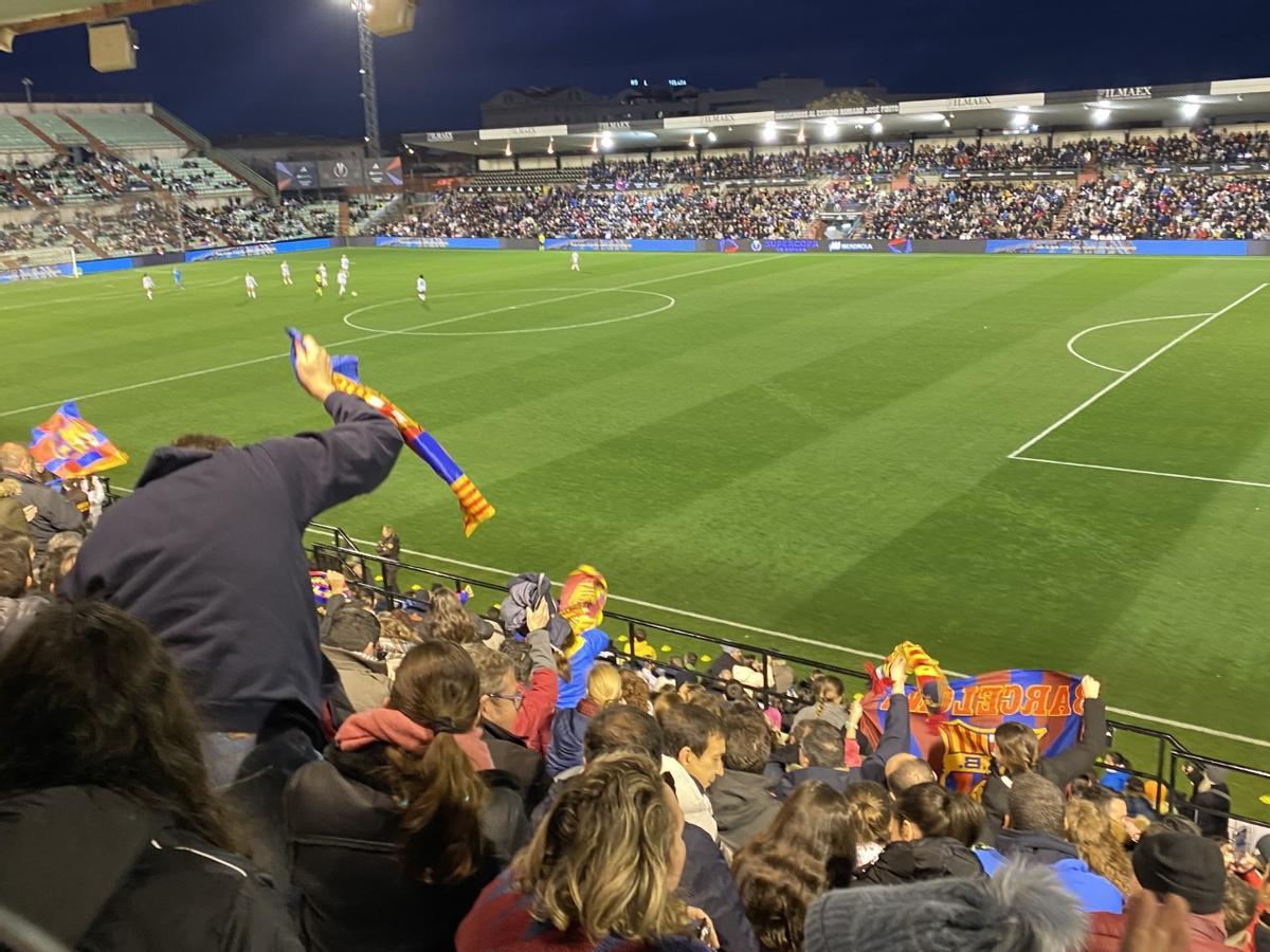 Gran ambiente en el Estadio Romano