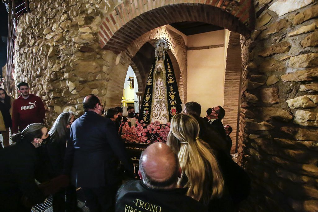 Semana Santa de Lorca 2022: Virgen de la Soledad del Paso Negro, iglesia y procesión